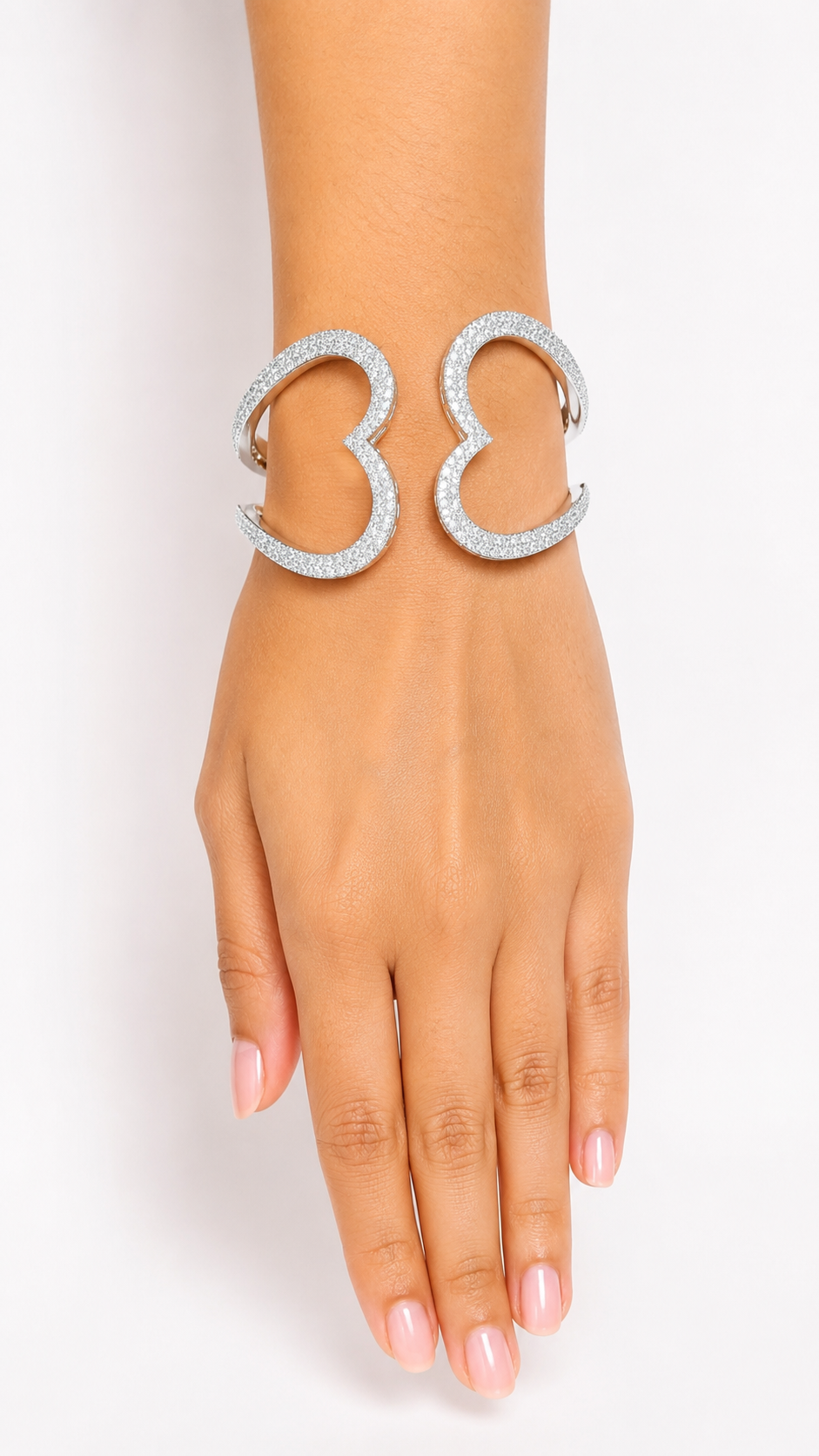 Infinity Sparkle Open Cuff Bracelet
