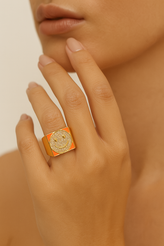 Sparkle Mood Signet Ring