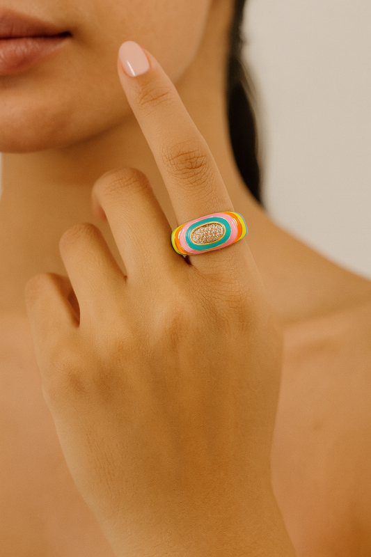 Candy Swirl Sparkle Ring