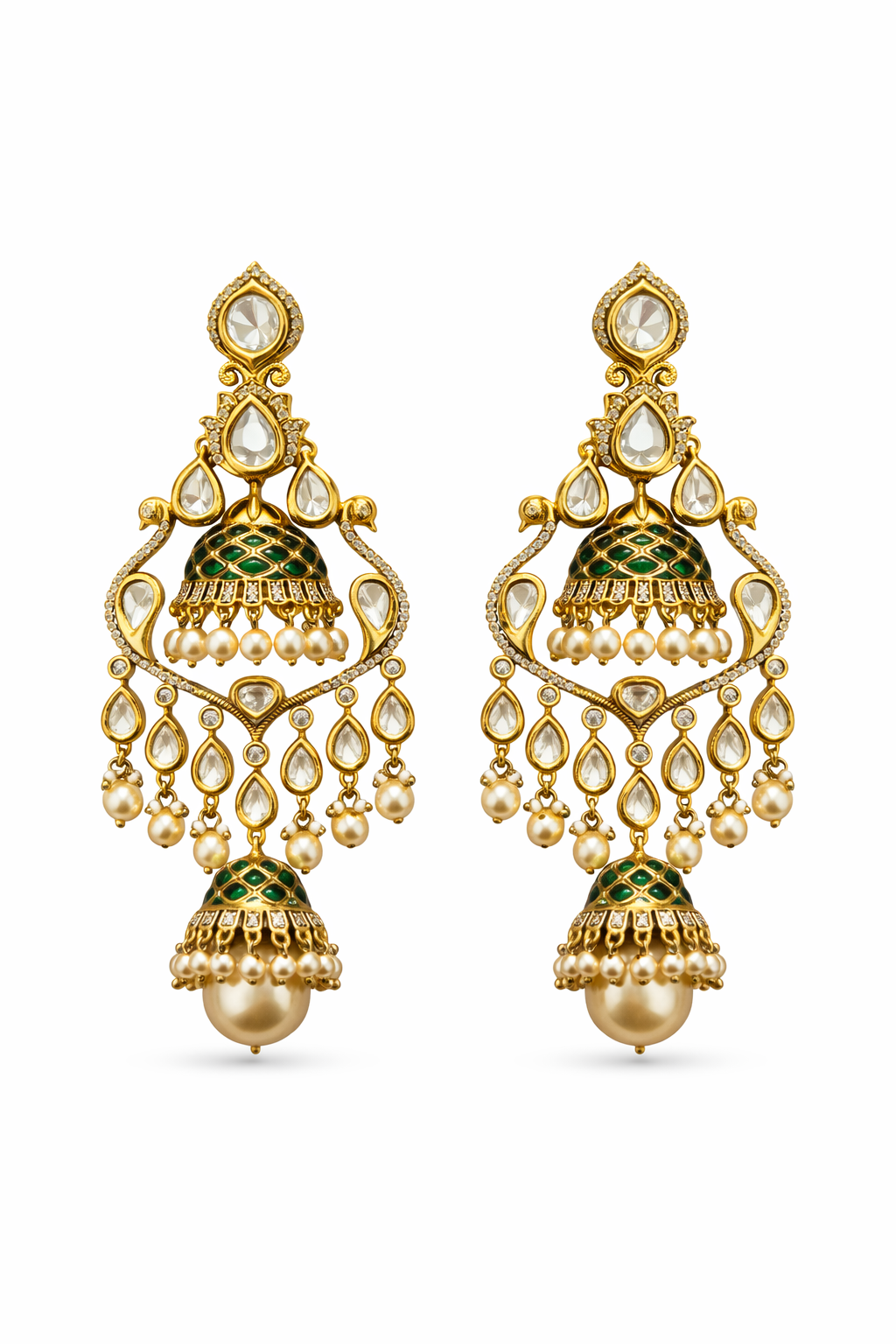 Zoya Noor Long Jhumka Earrings