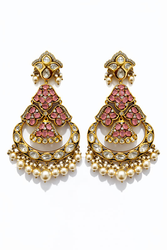 Barfi Noor Chandbali Earrings