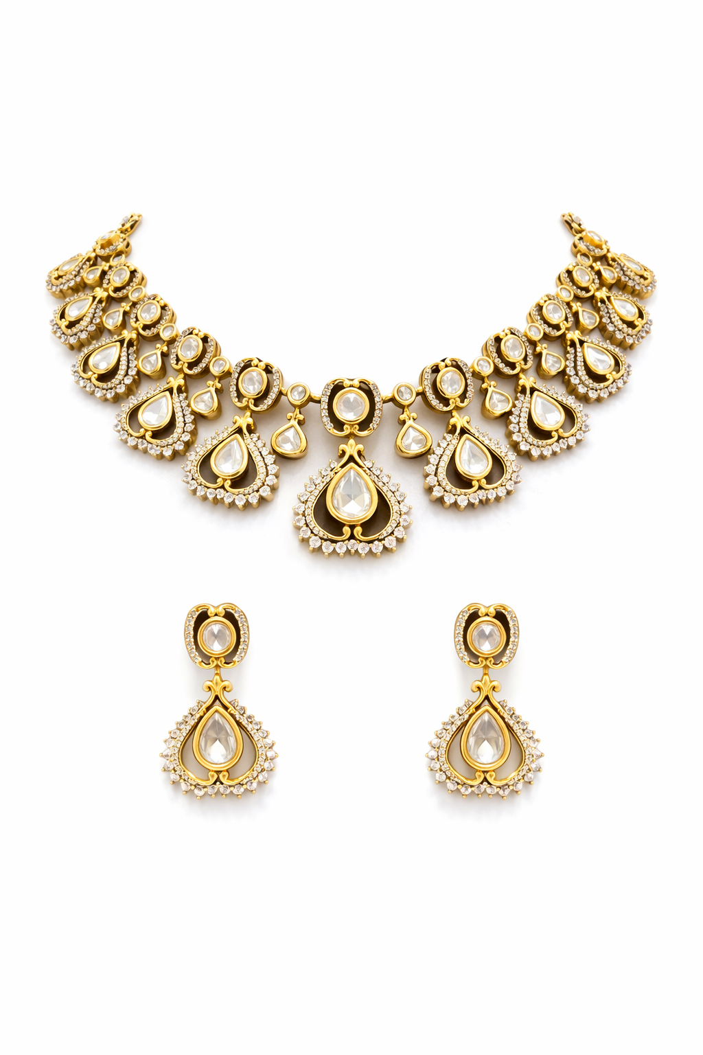 Heer Noor Polki Necklace Set