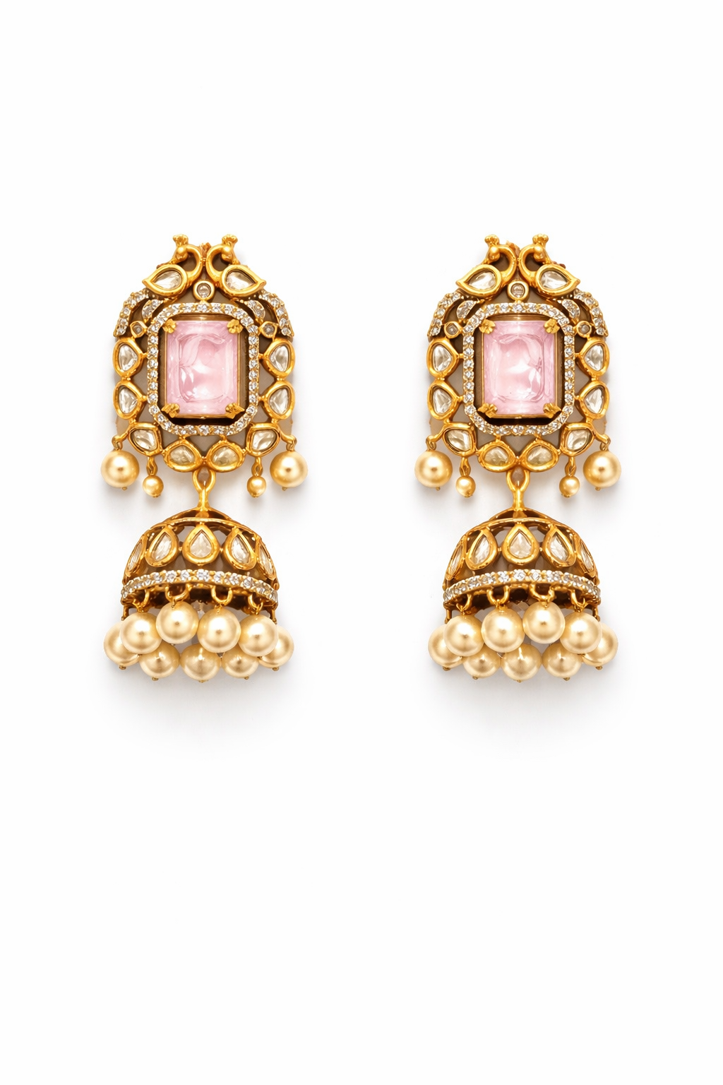 Kiara Noor Polki Jhumka Earrings