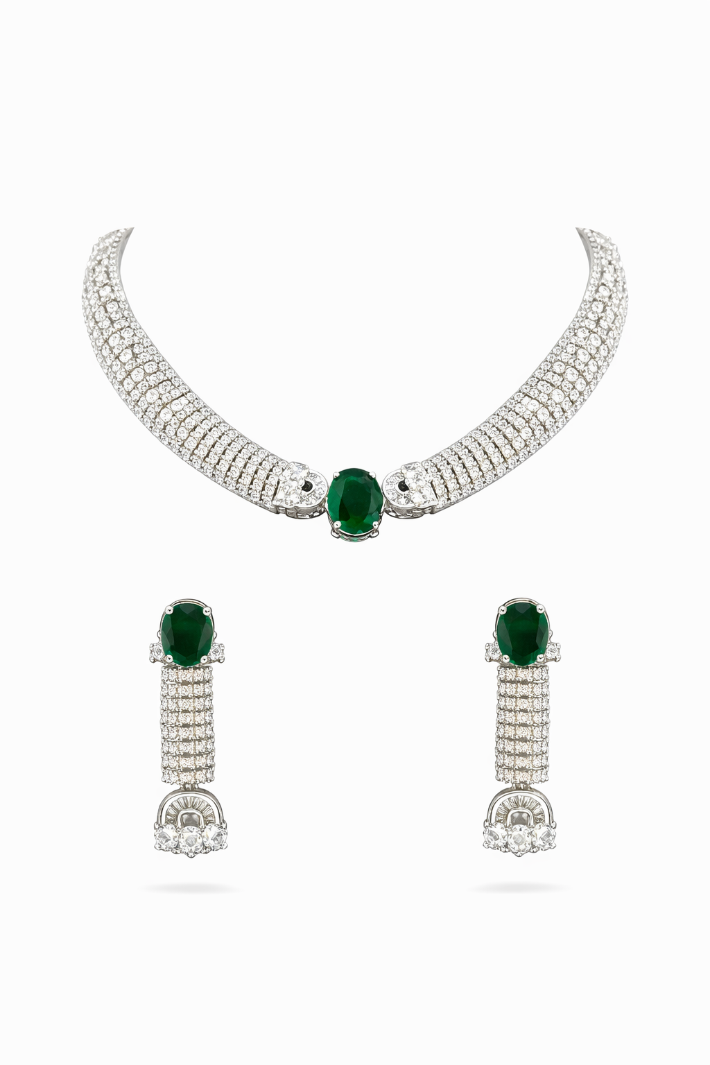 Sharvi Seraphina Diamond Necklace Set