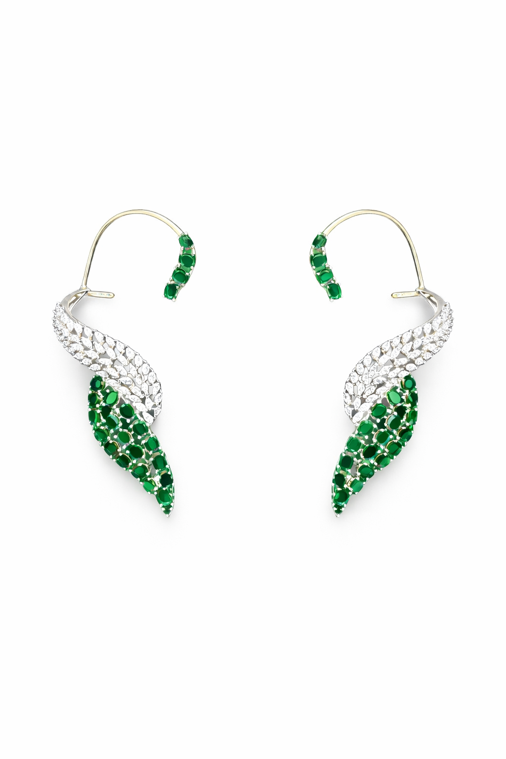 Arunya Fireleaf Diamond Ear Cuff