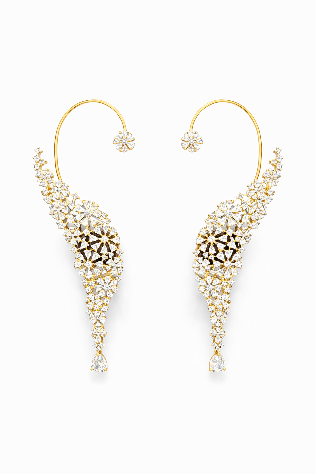 Aarya Sitara Bloom Diamond Ear Cuff