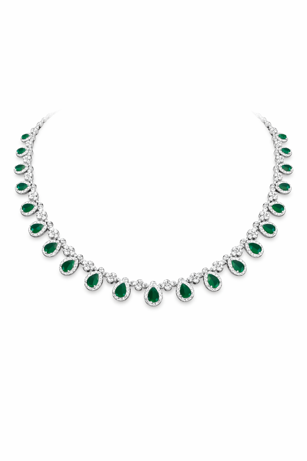 Sitara Ivy Emerald Diamond Necklace