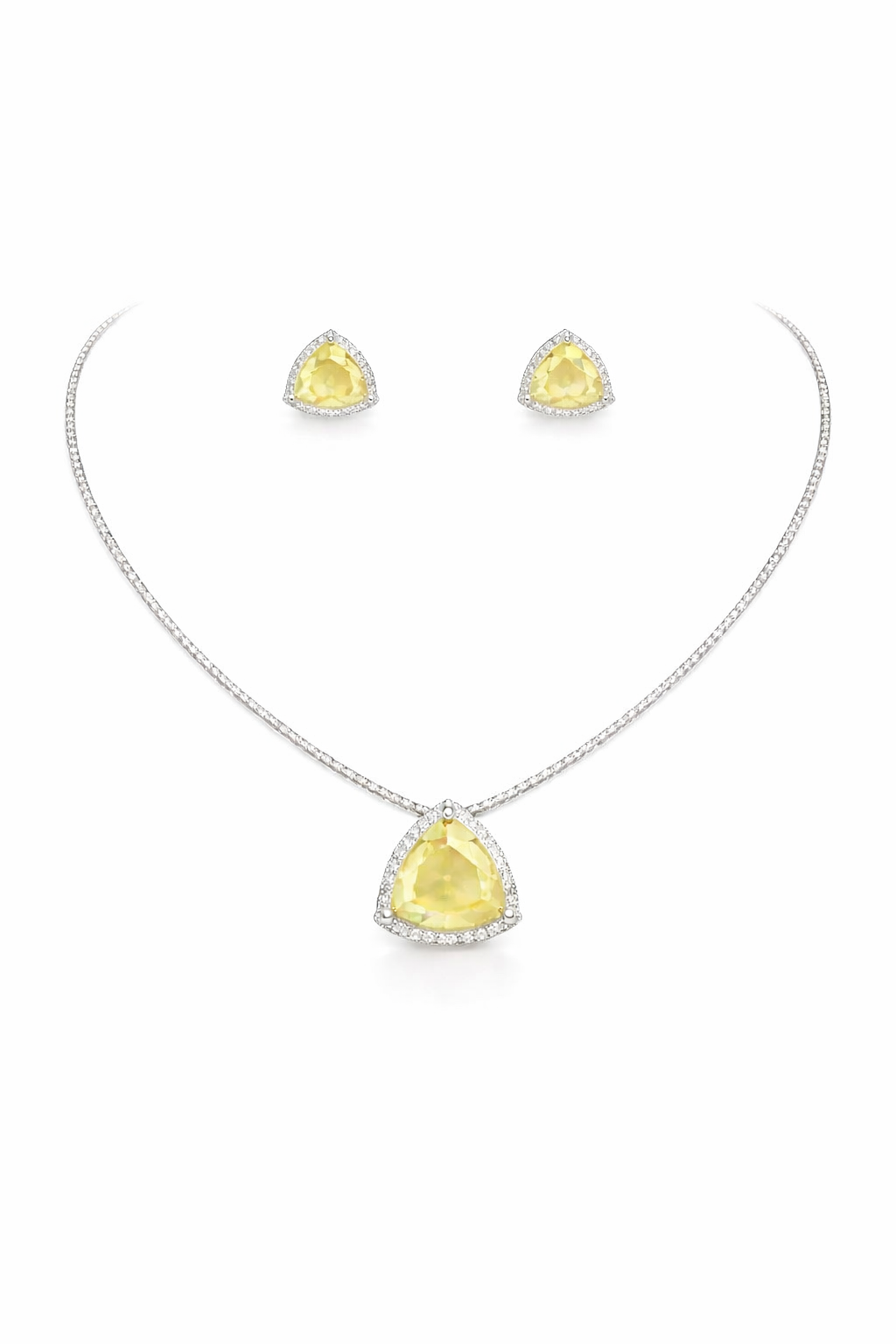 Elara Tria Gem Necklace Set