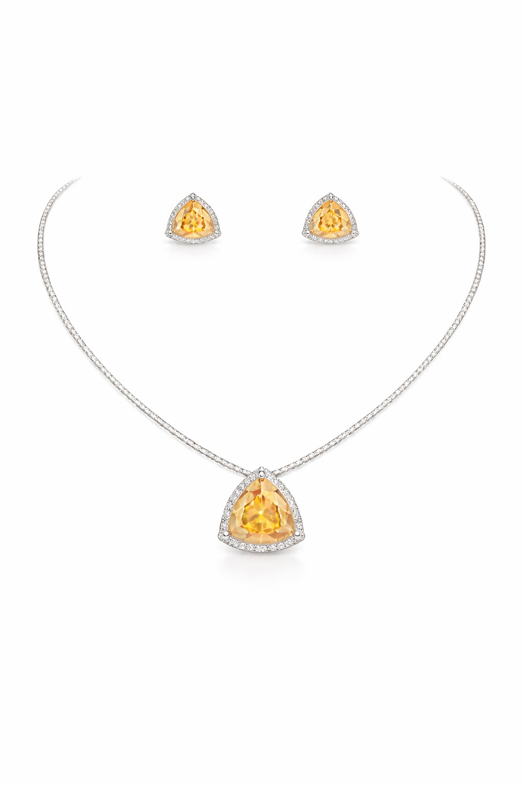 Elara Tria Gem Necklace Set