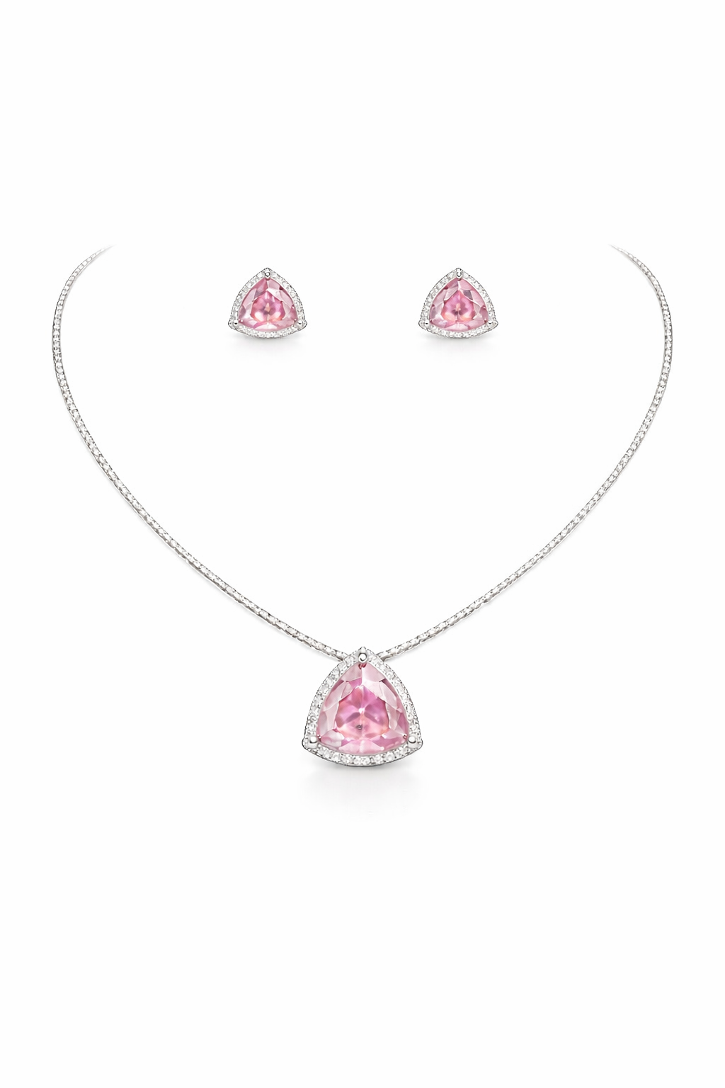 Elara Tria Gem Necklace Set