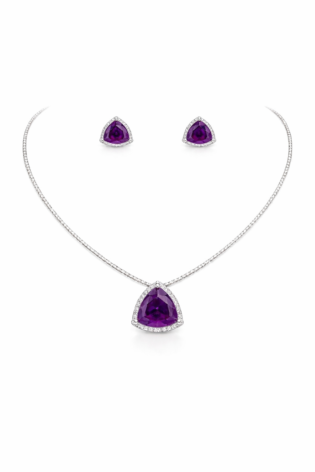 Elara Tria Gem Necklace Set