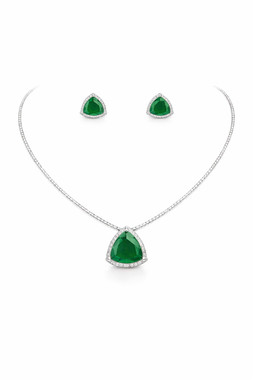 Elara Tria Gem Necklace Set