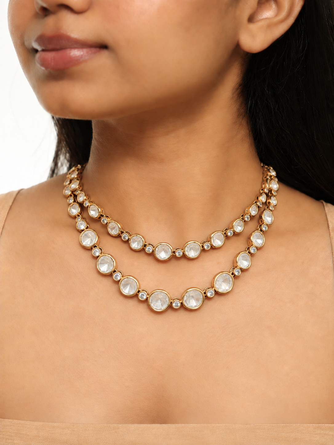 Aveline Celestial Polki Layered Set