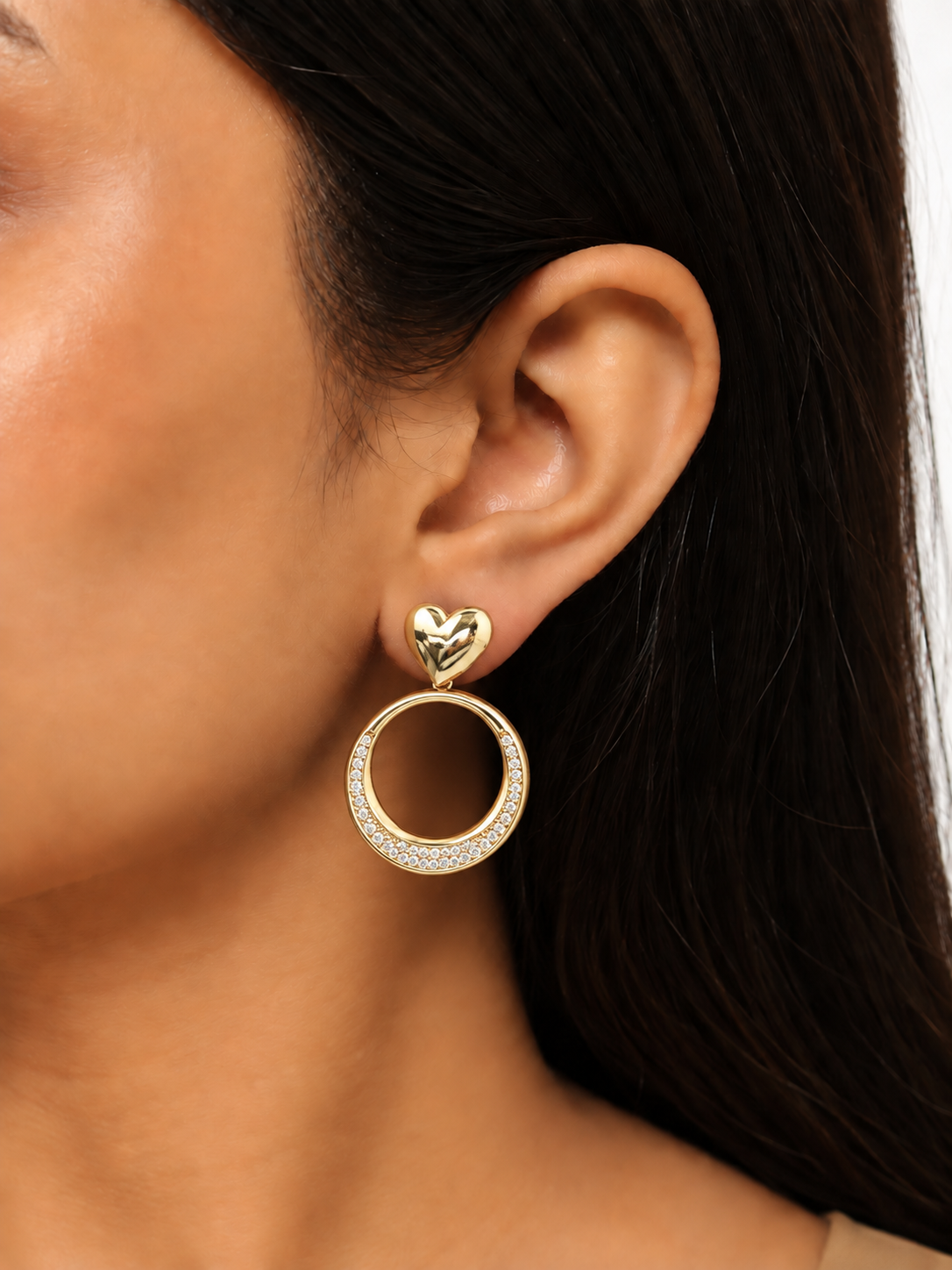 Valentina Halo Circle Earrings