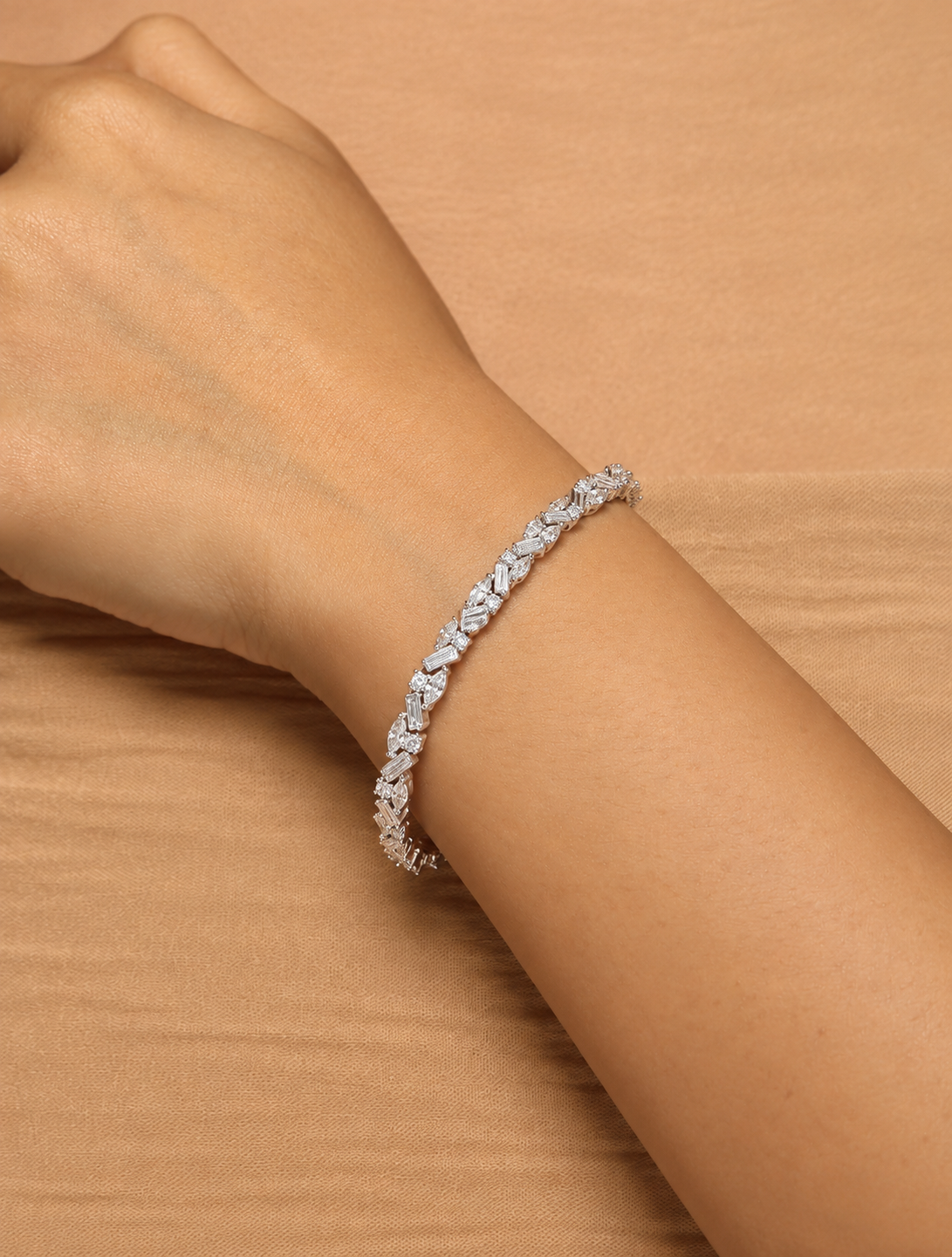 Aurelia Chevron Diamond Bracelet