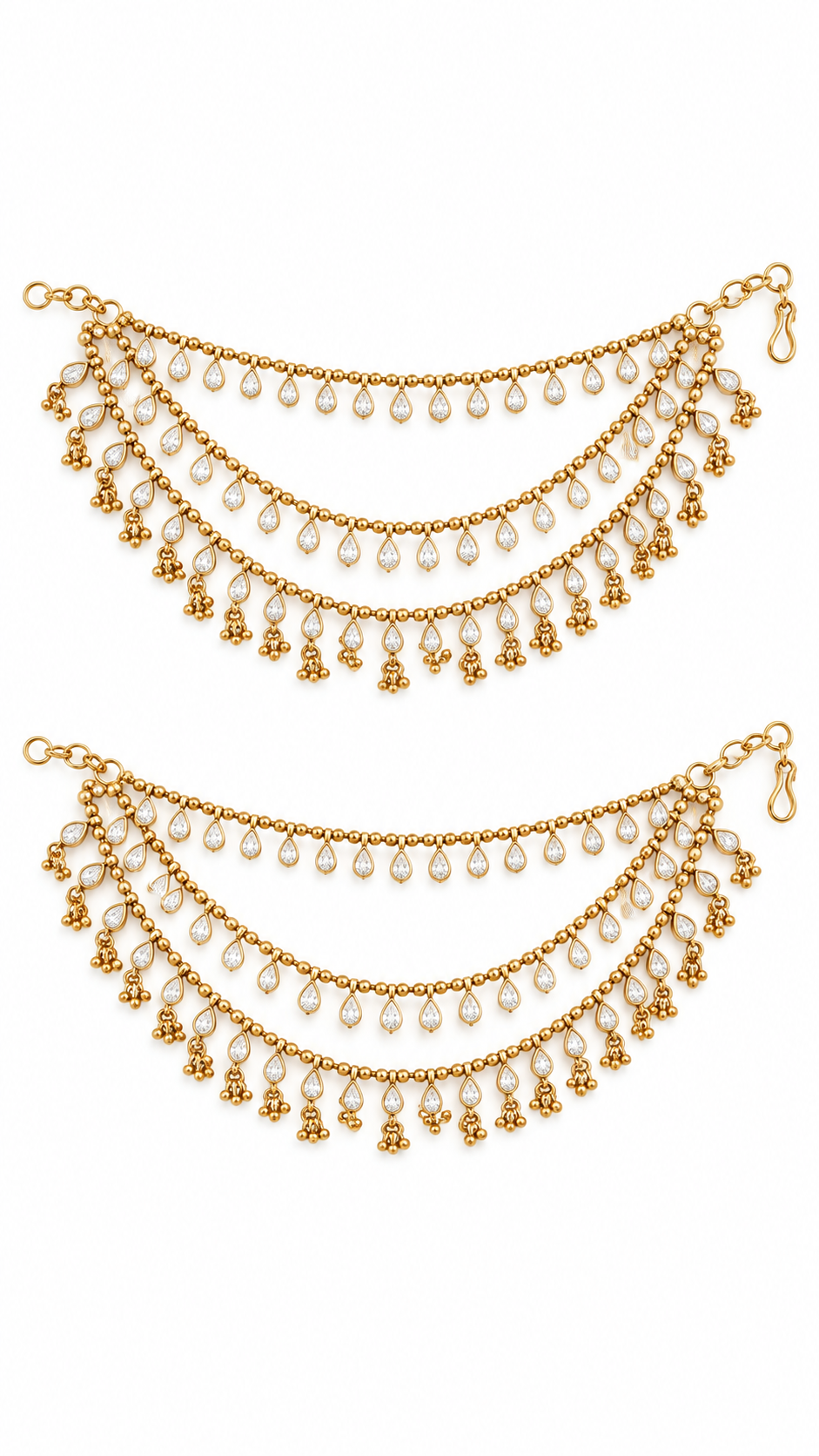Meher Polki Ear Chain