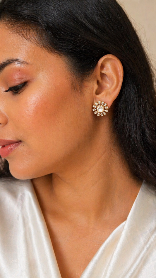 Raha Sunburst Halo Studs