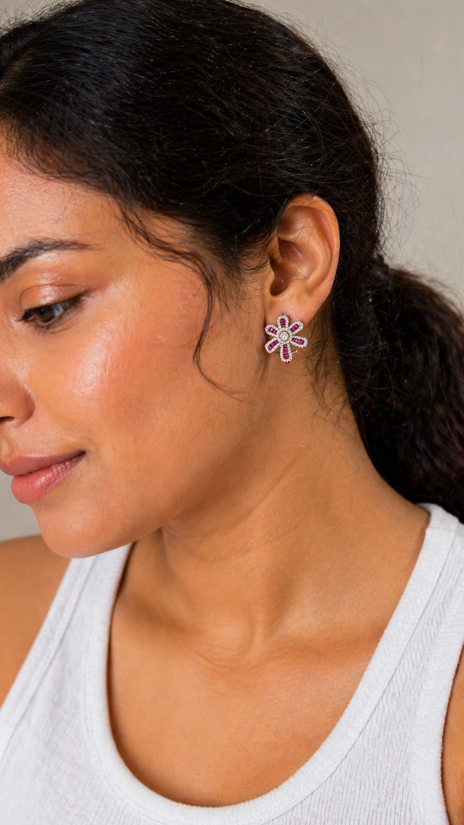 Vanya Bloom Petal Studs