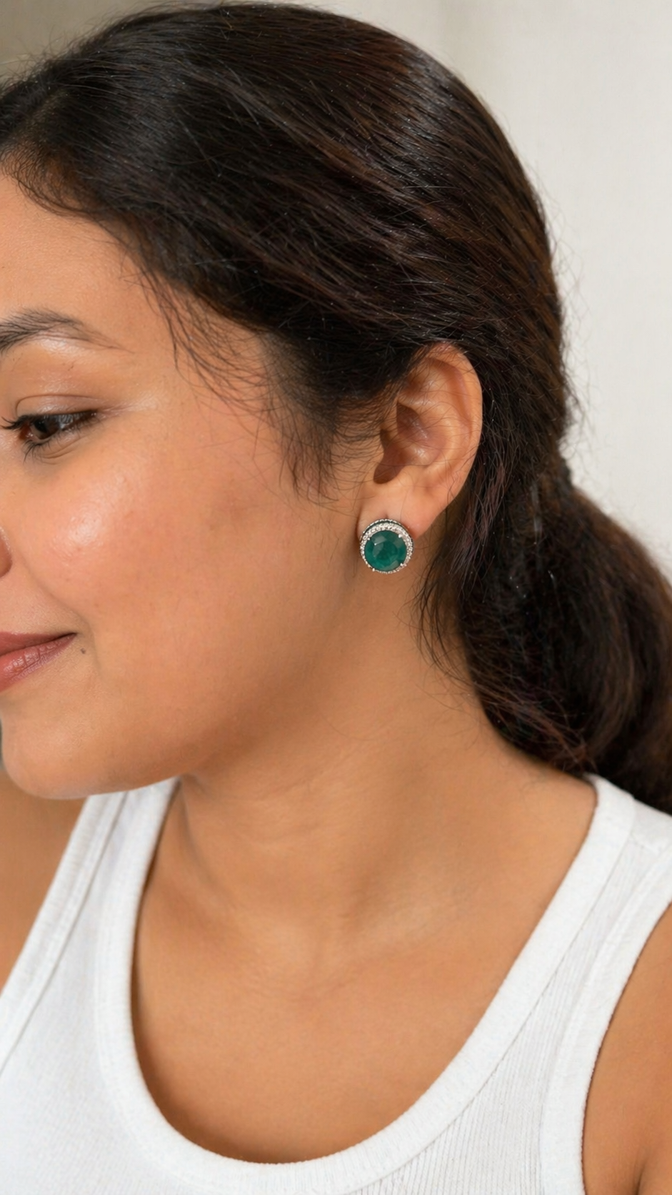 Elara Prism Halo Studs