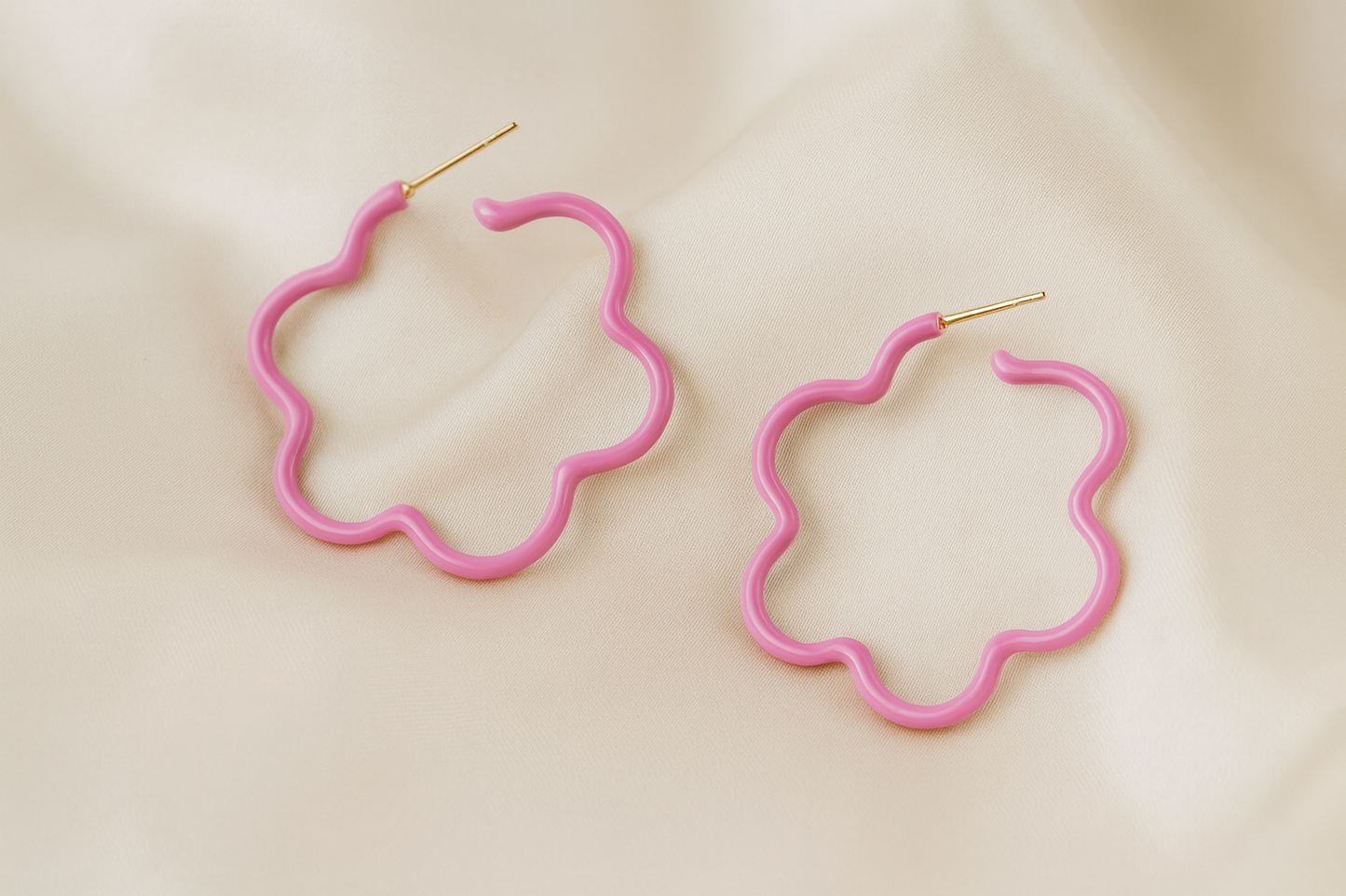 Bubble Bloom Hoop Earrings