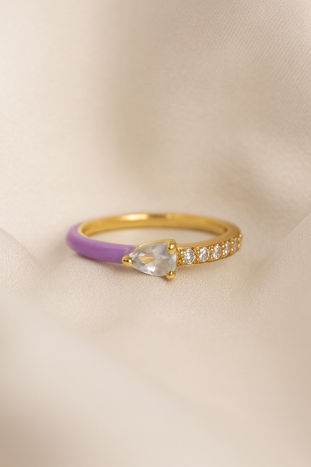 Amethyst Glint Wrap Ring