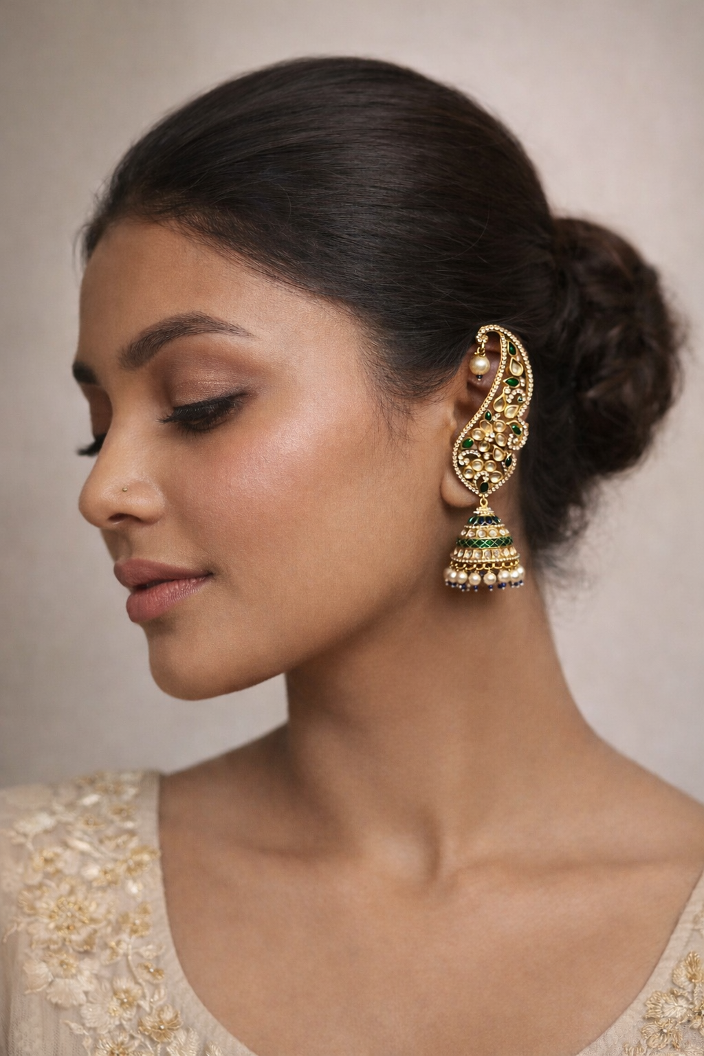 Vamika Mayura Ear Cuff Jhumka