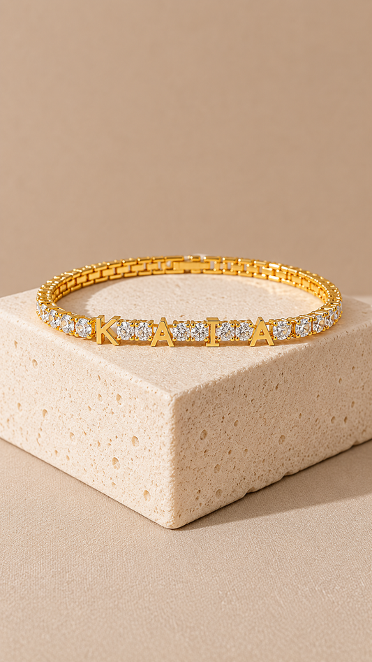 Personalized Luxe Tennis Bracelet