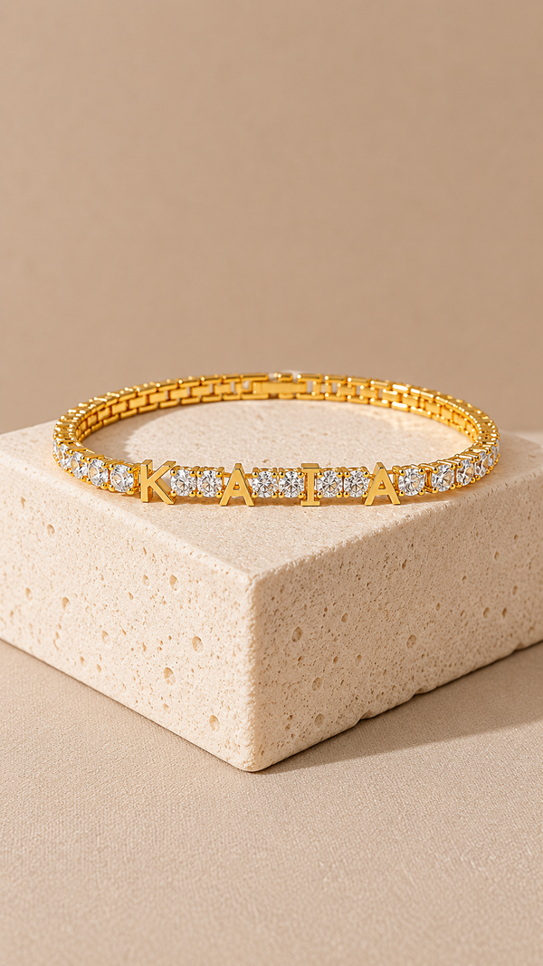 Personalized Luxe Tennis Bracelet