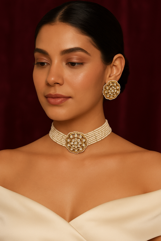 Mahira Choker Set With Earrings