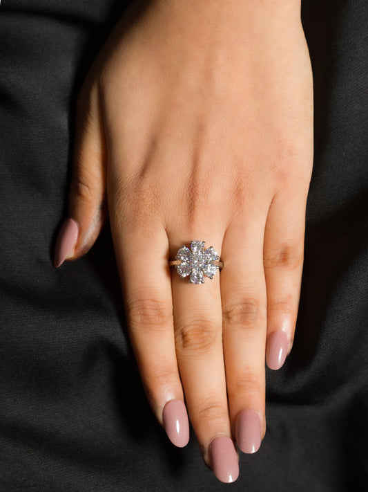 Crystal Petal Ring