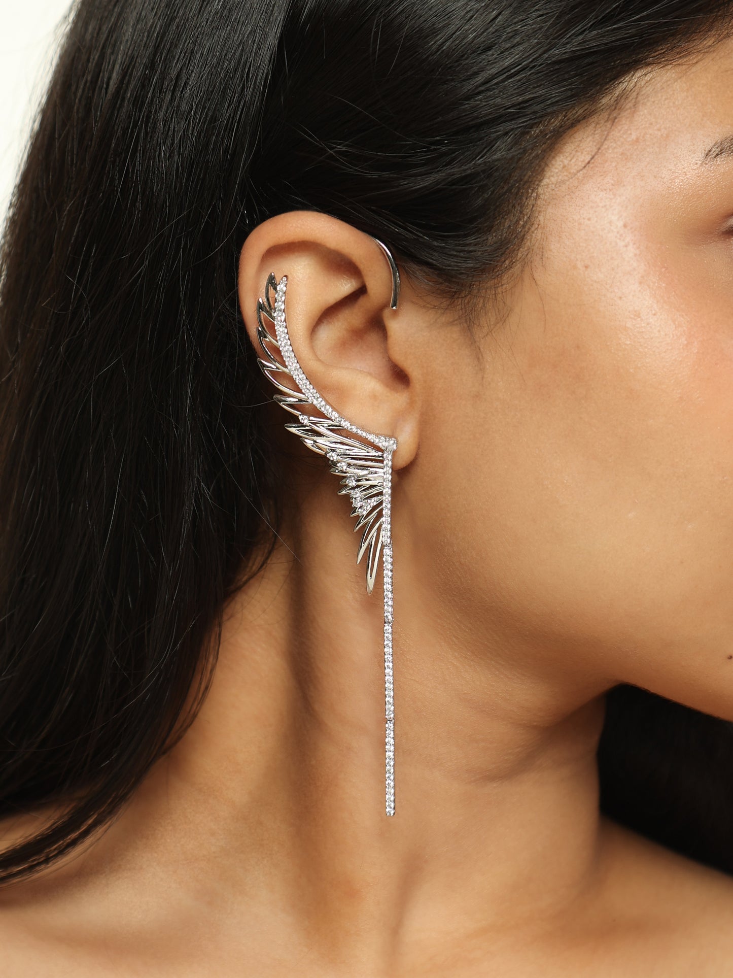 Astra Crystal Wing Ear Cuff