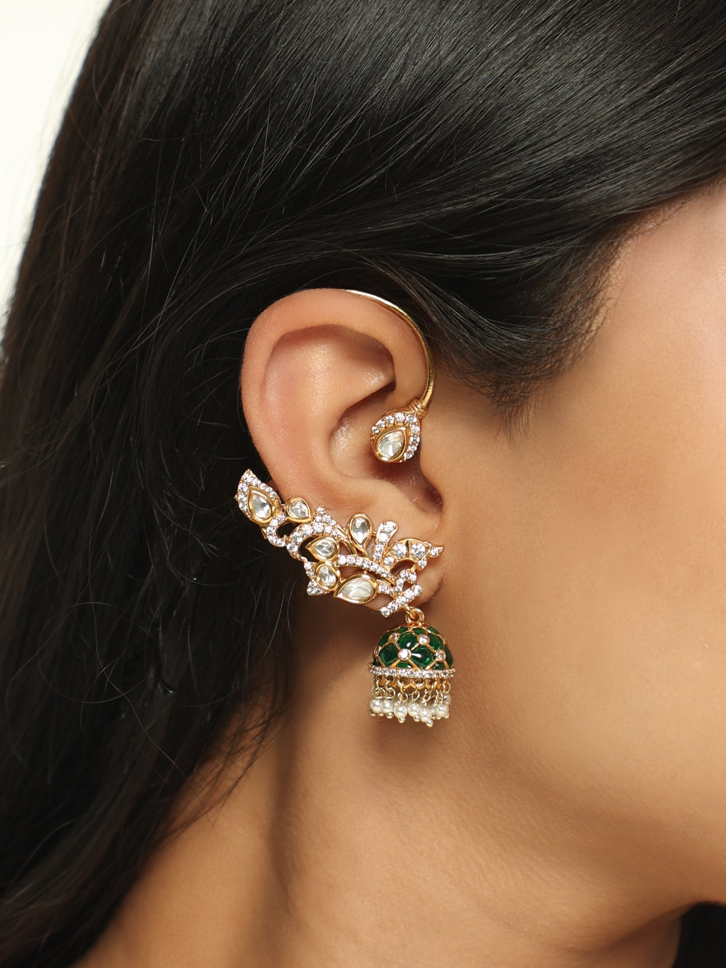 Zareen Polki Jhumki Ear Cuff
