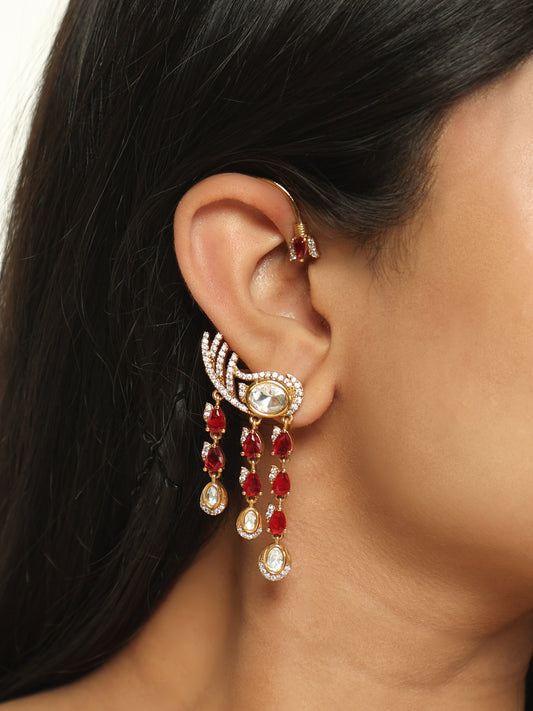 Rubina Polki Cascade Ear Cuff