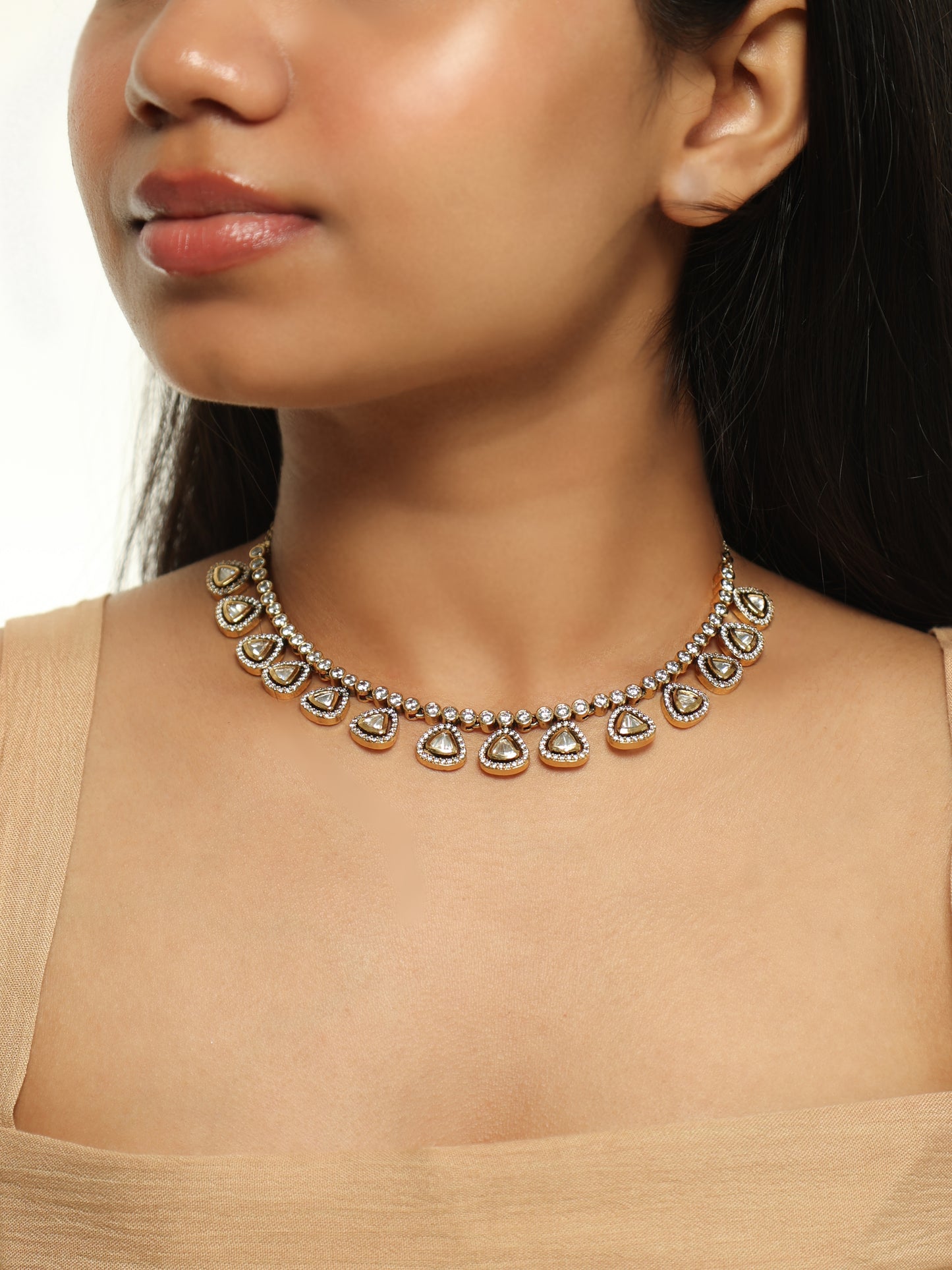 Noor Tria Polki Necklace Set