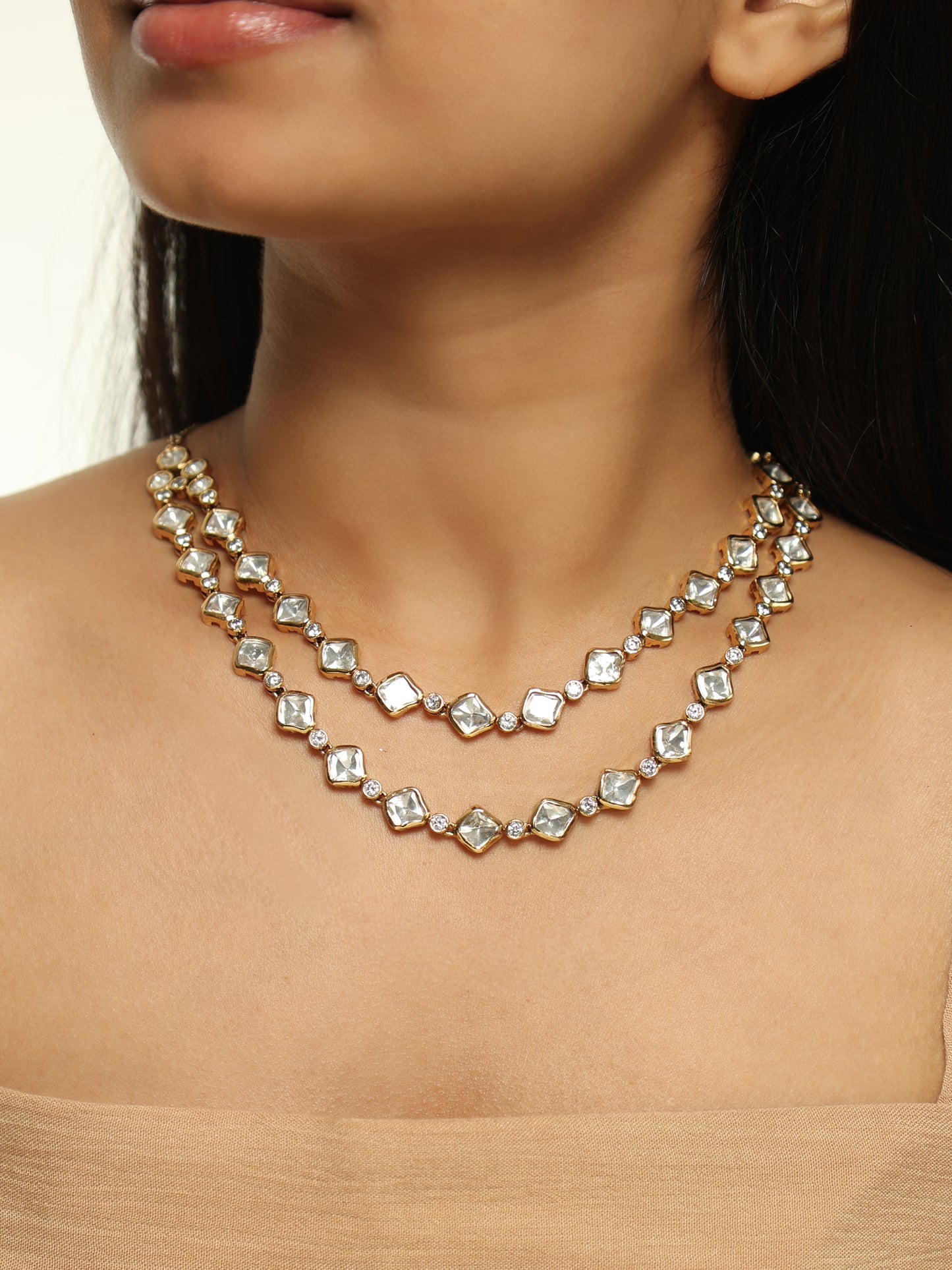 Aurelia Polki Layered Necklace Set