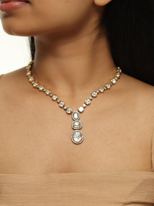 Mira Polki Pendant Necklace Set