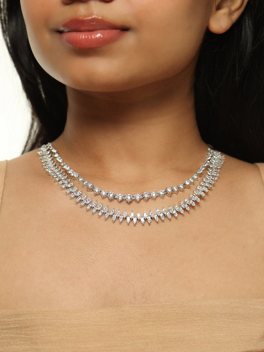 Celeste Luxe Layered Diamond Necklace Set