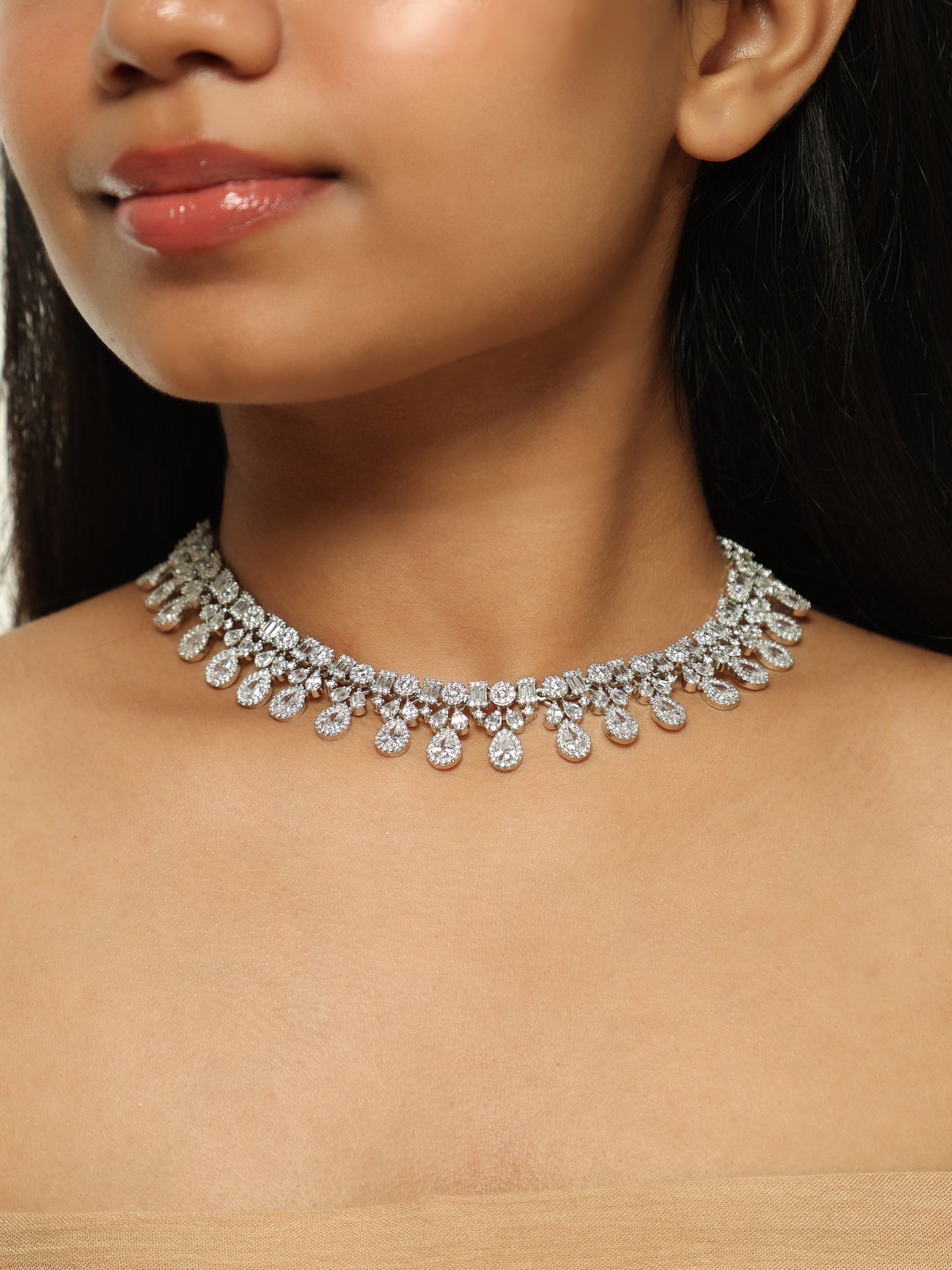Celestial Dewdrop Diamond Choker Set