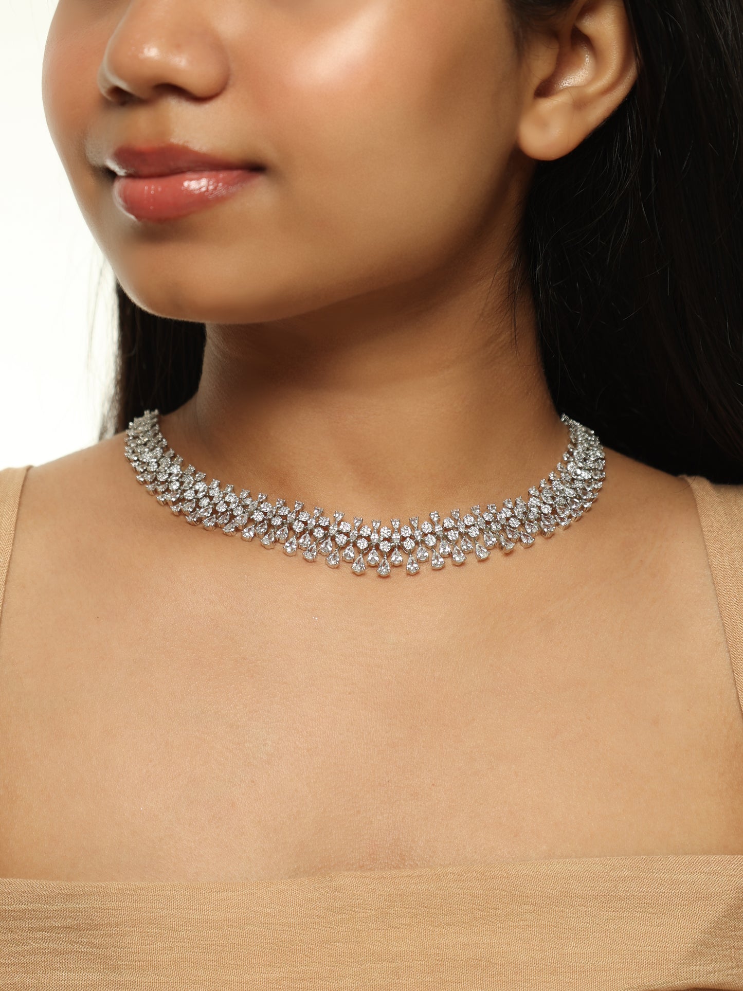Celestial Cascade Diamond Choker Set