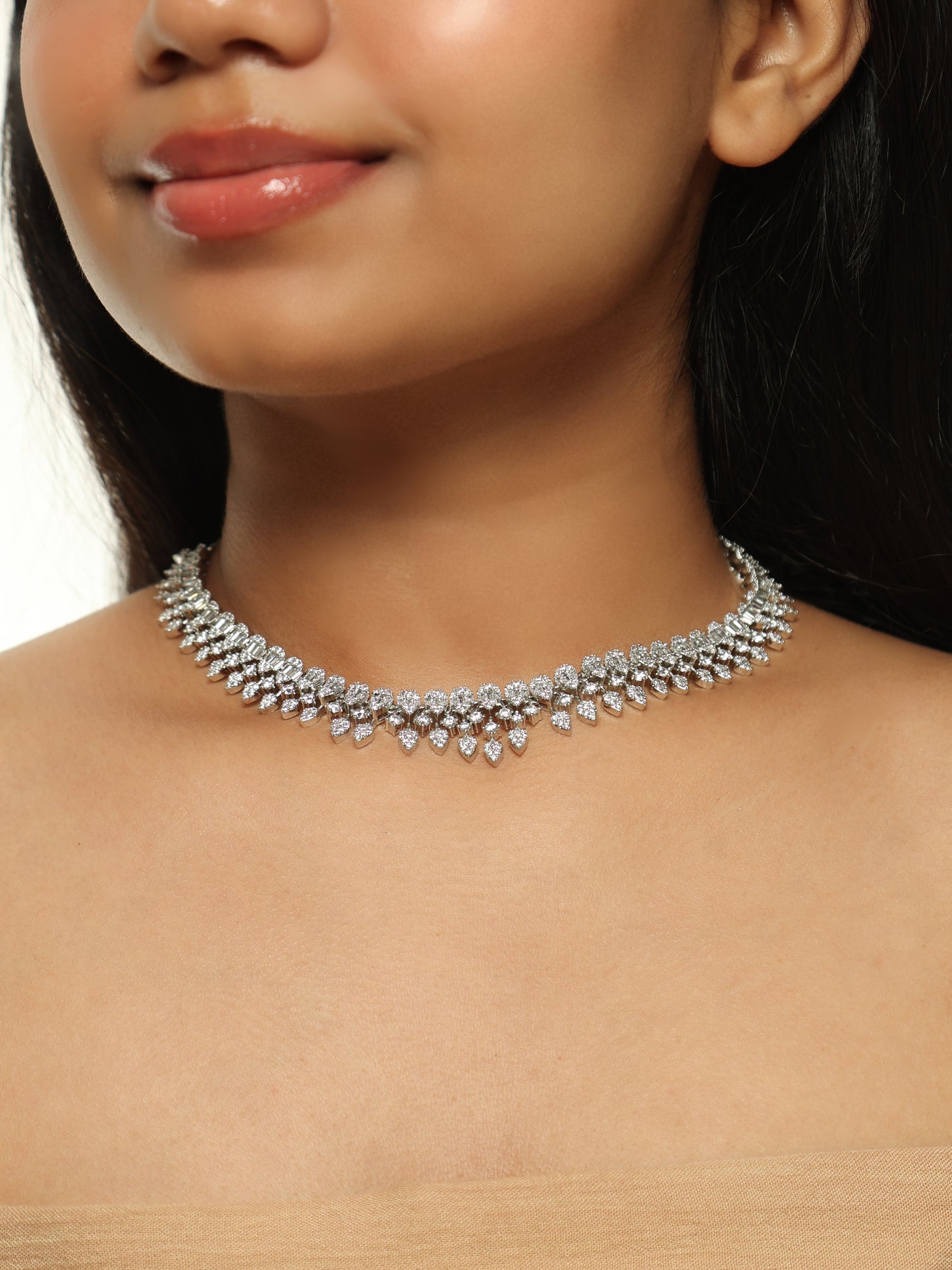 Aurora Bloom Diamond Choker Set