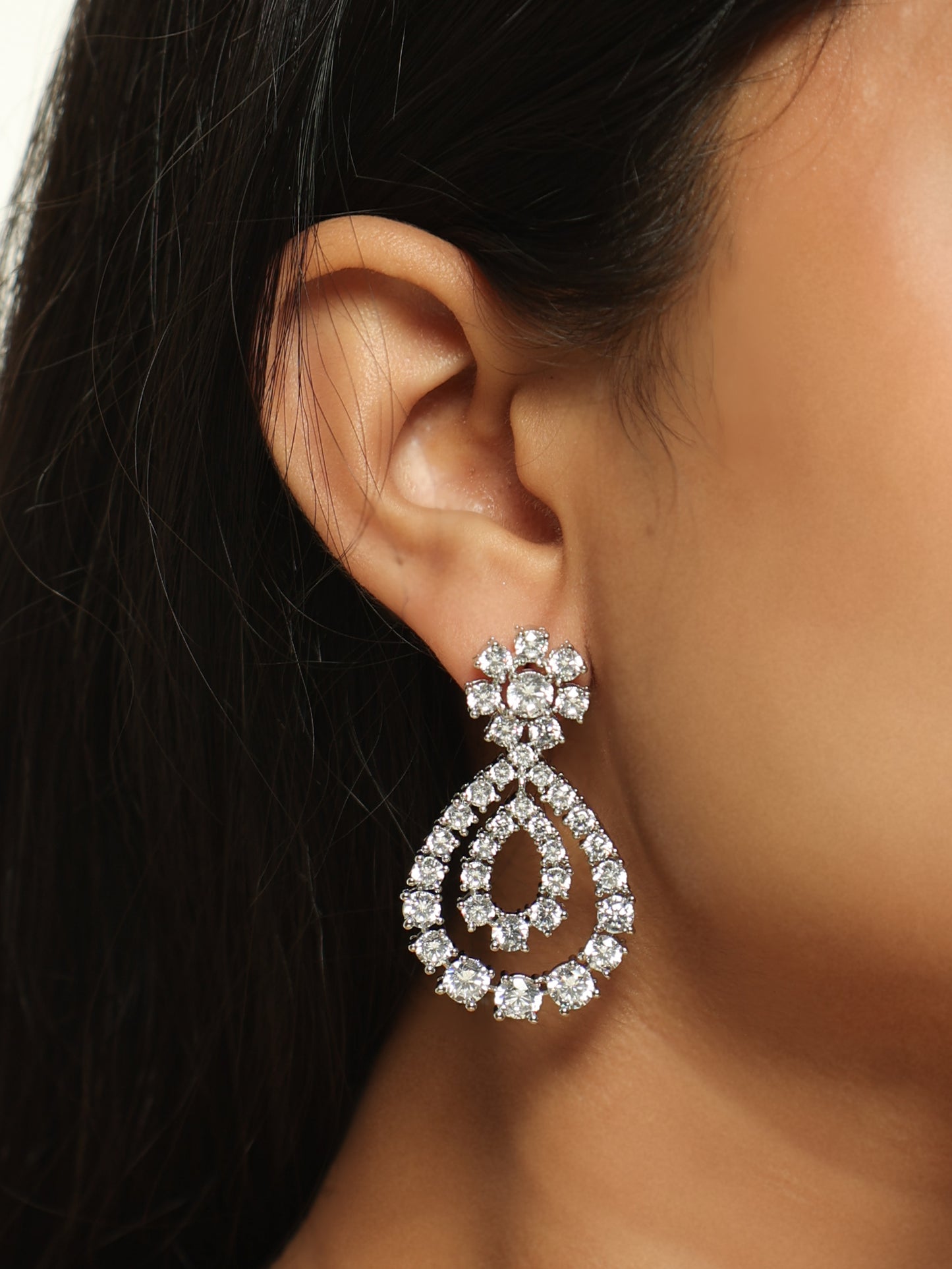 Celeste Double Tennis Diamond Necklace Set