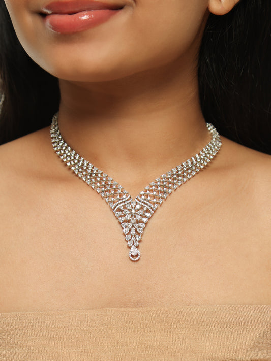 Celestia Lattice Diamond Choker Set