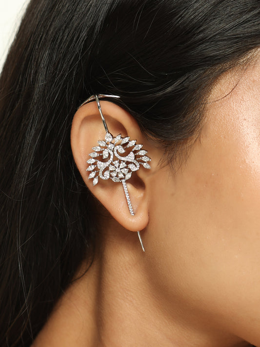 Astra Bloom Crystal Ear Cuffs