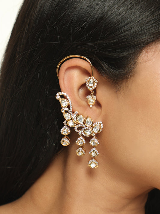Noor Royale Kundan Ear Cuffs
