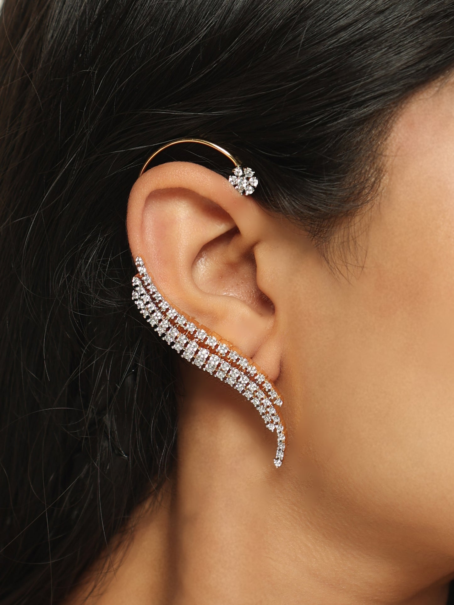 Aureate Angel Wing Ear Cuffs