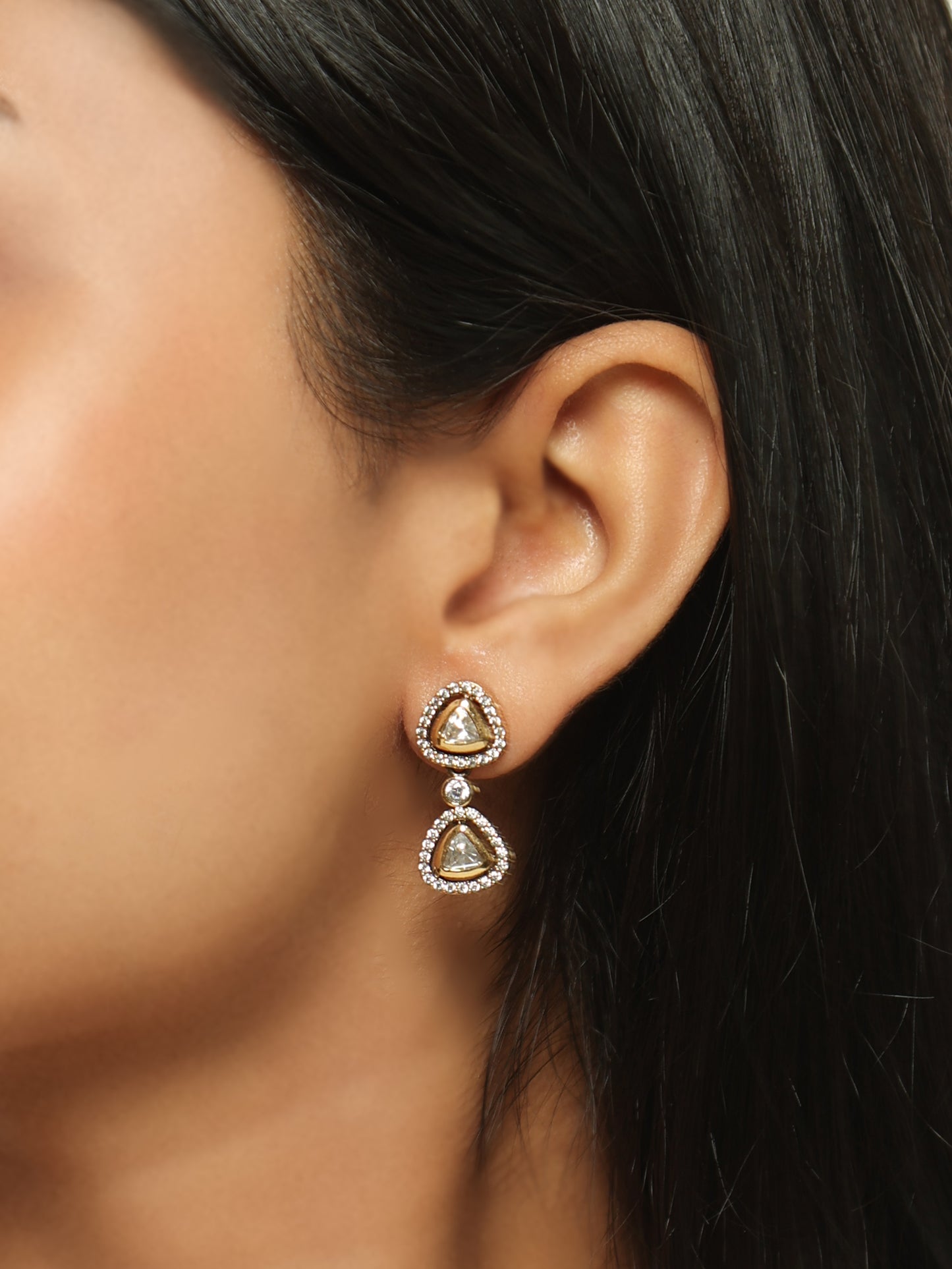 Noor Tria Polki Necklace Set
