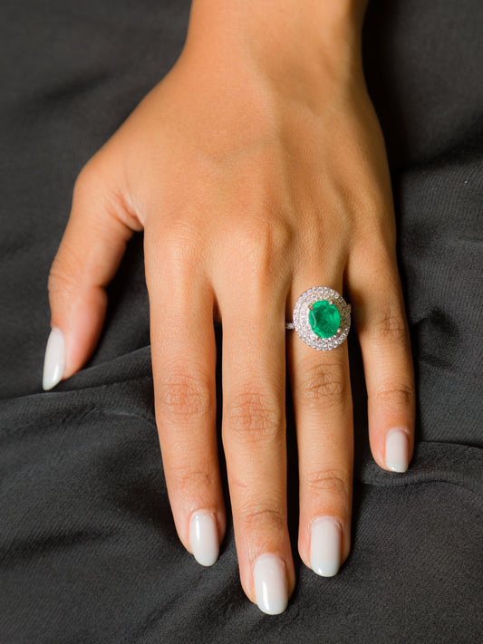 Emerald Bloom Ring