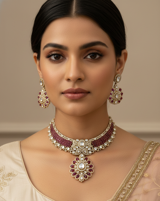 Rangrez Noor Kundan Necklace Set