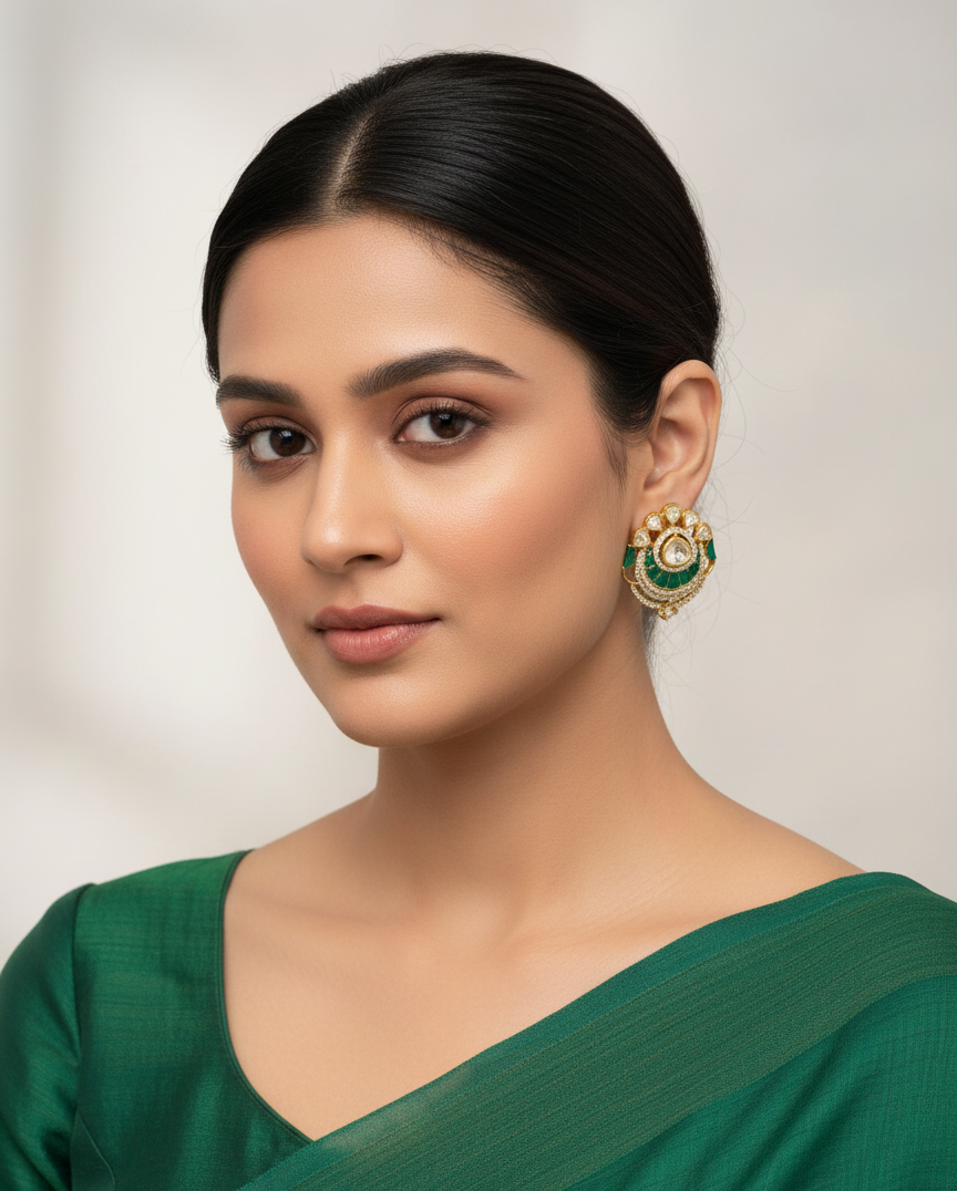 Royal Emerald Aegis Studs