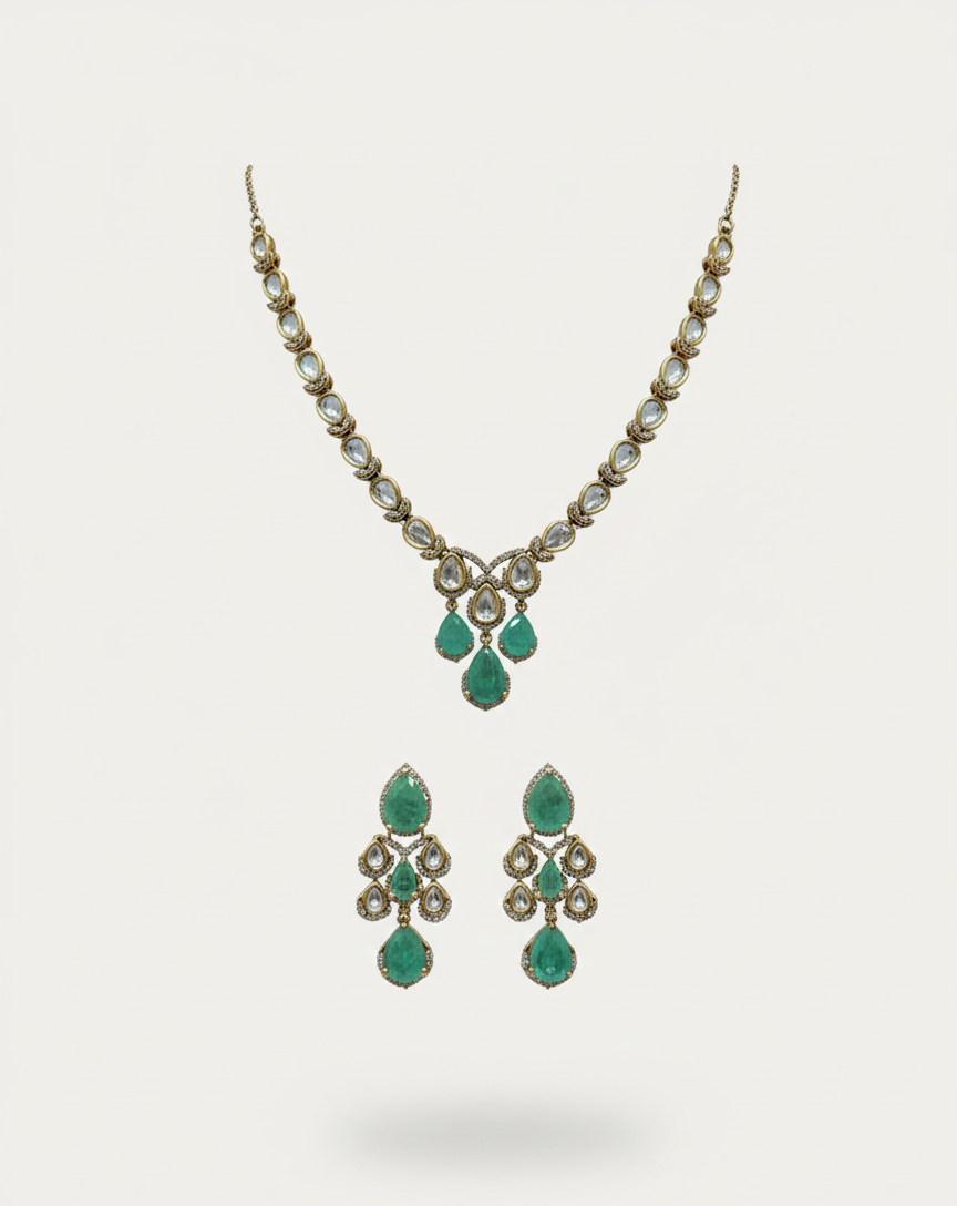 Rosy Noor Kundan Set